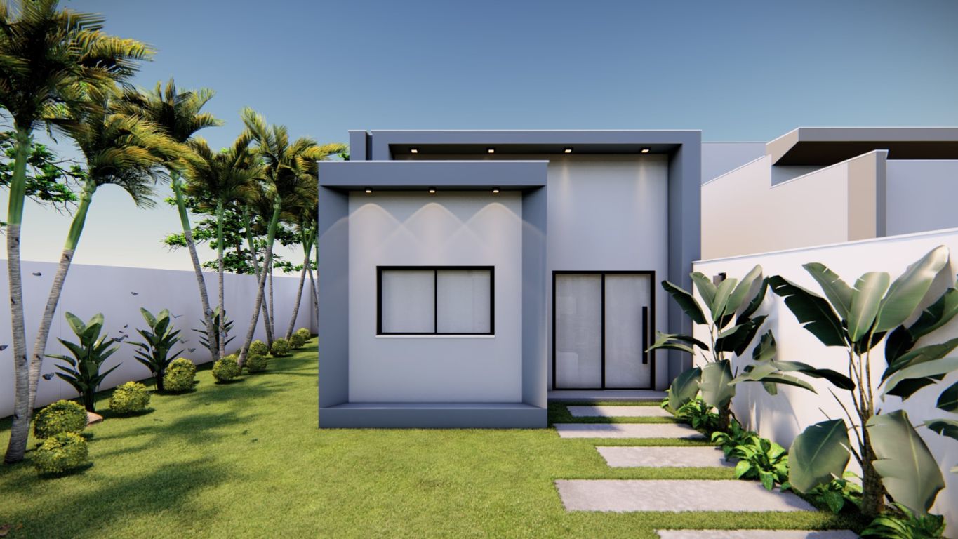 Casa nova 2 quartos (1 suíte), 67m², financiamento no Vista do Sol